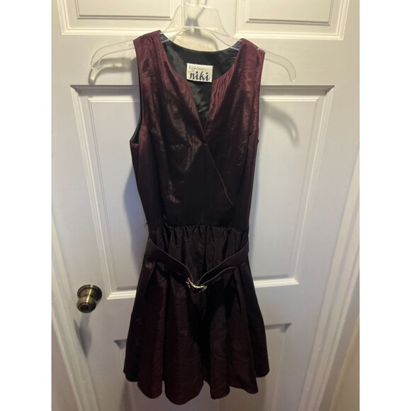 Vintage Tank A-Line Dress with Cutout Neckline + Tulle Underskirt for Volume, Be - Picture 4 of 8